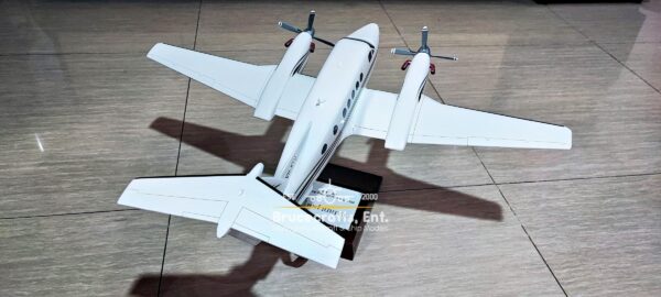 Model of Beechcraft Super King Air B200 with detailed craftsmanship.